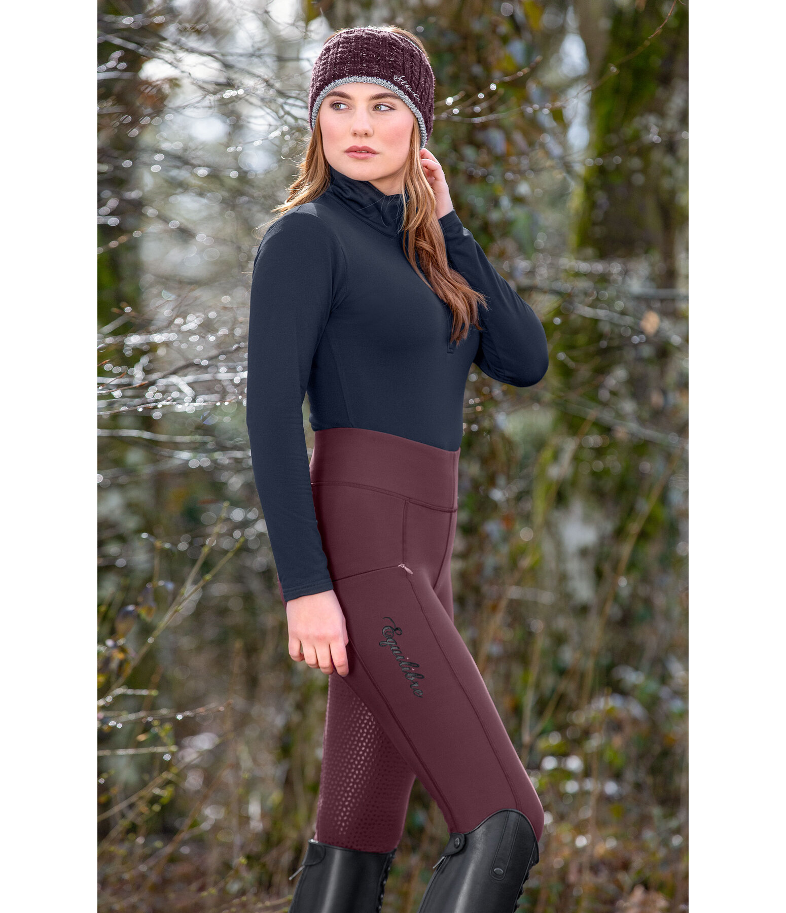 Legging d'quitation  fond intgral thermique Grip  Hermine