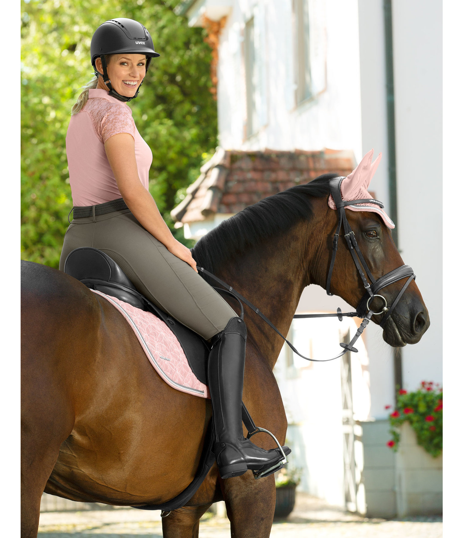 Pantalon d'équitation à fond intégral Grip  Michelle