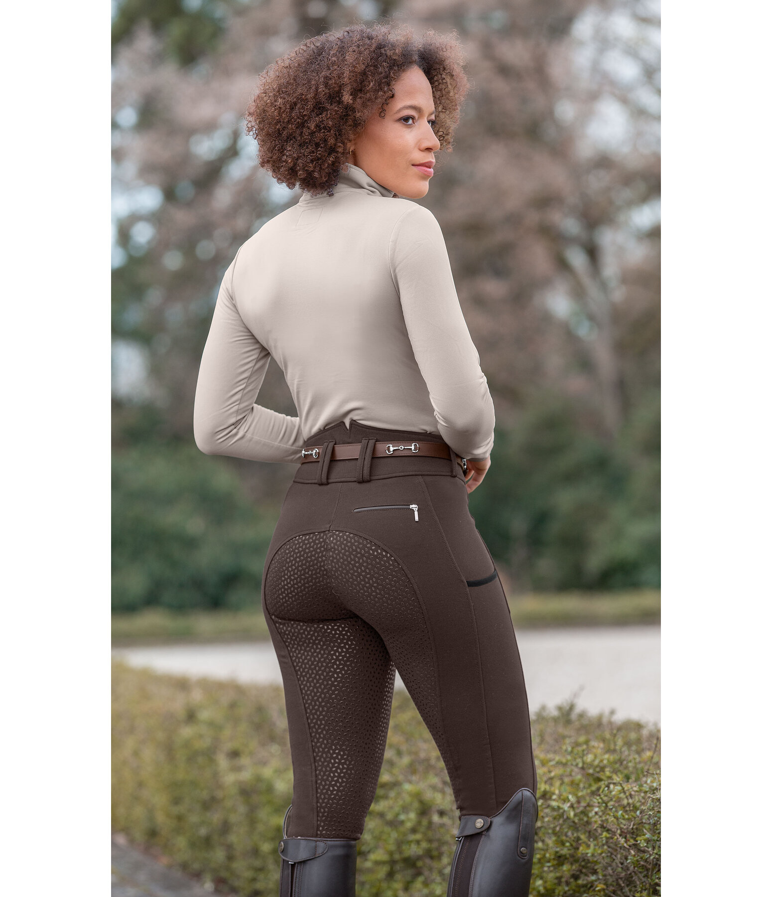 Pantalon d'quitation taille haute confort  fond intgral Grip  Juliane