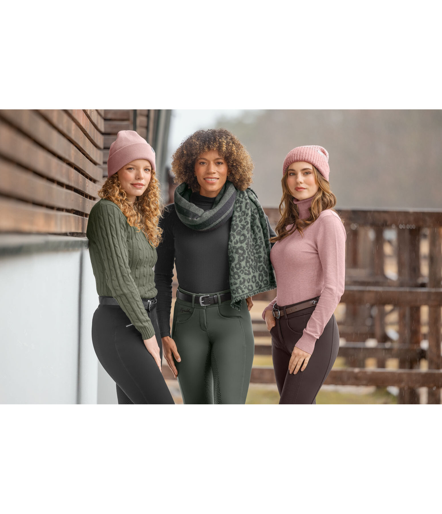 Pantalon d'�quitation taille haute confort � fond int�gral Grip  Juliane