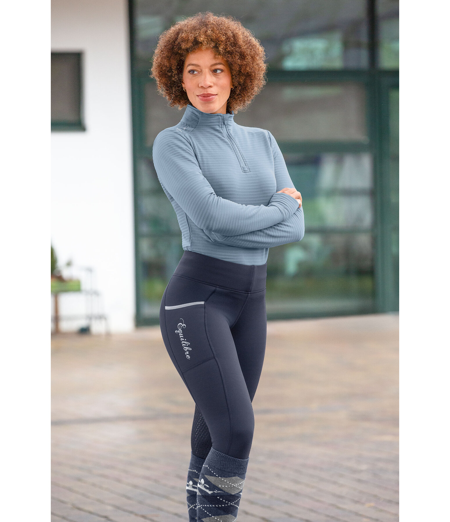 Legging d'quitation thermique  fond intgral grip  Kristen