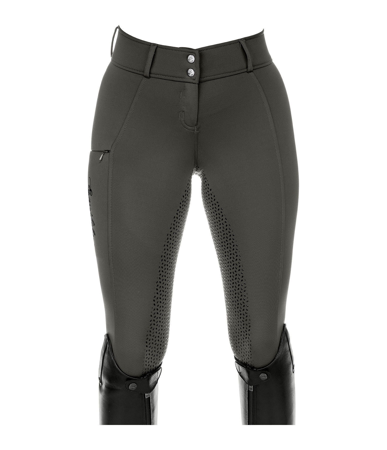 Pantalon d'�quitation thermique � fond int�gral Grip  Marleen