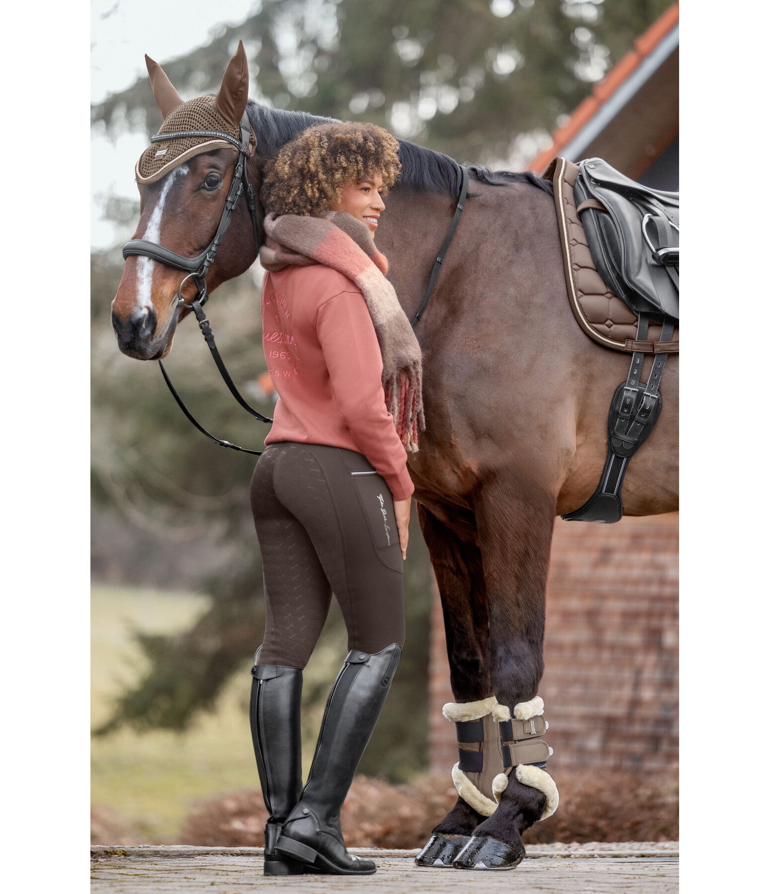 Pantalon d'�quitation thermique � fond int�gral Grip  Cheyenne