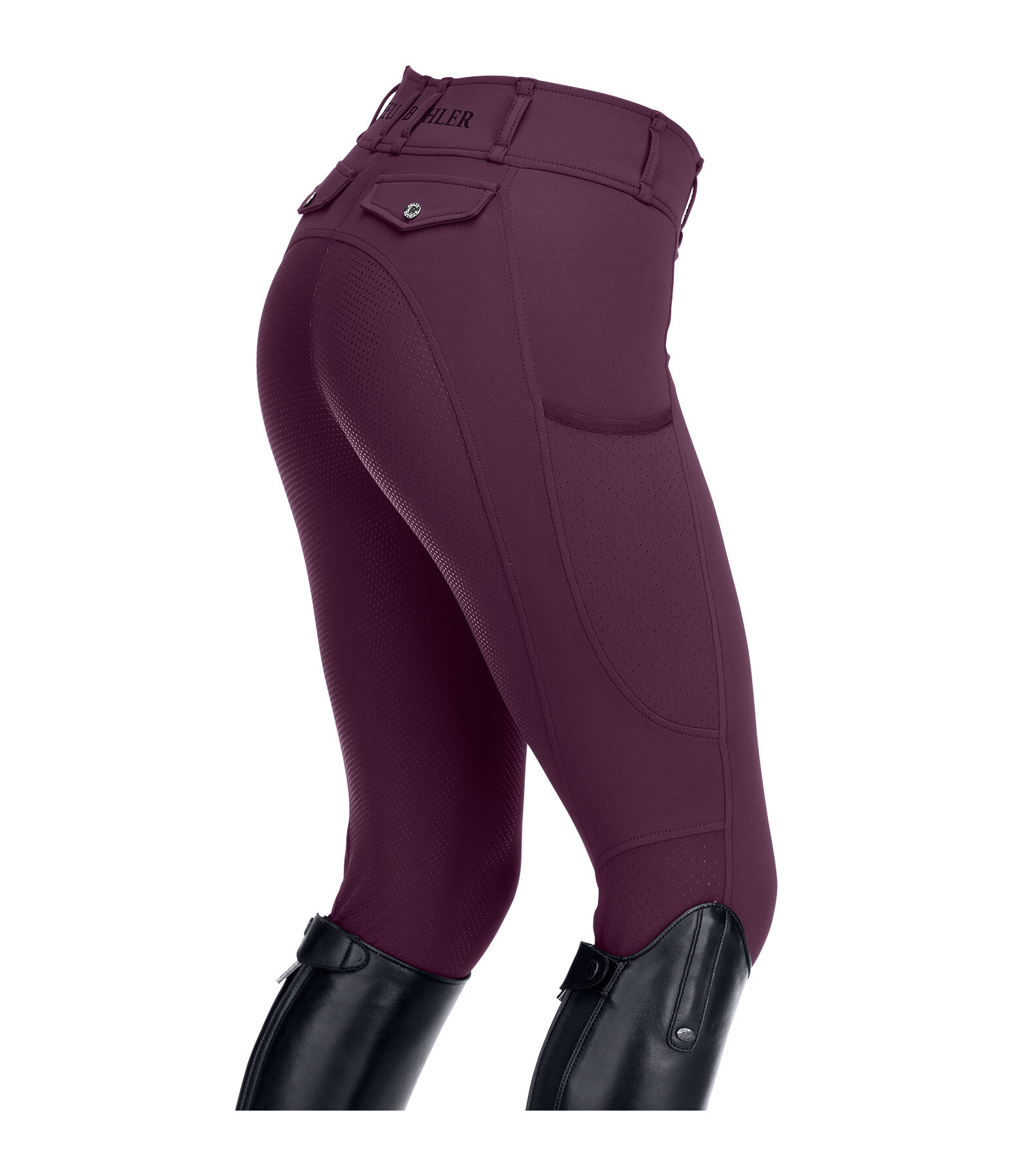 Pantalon d'quitation d't hybride  fond intgral Grip  Samira-Mesh