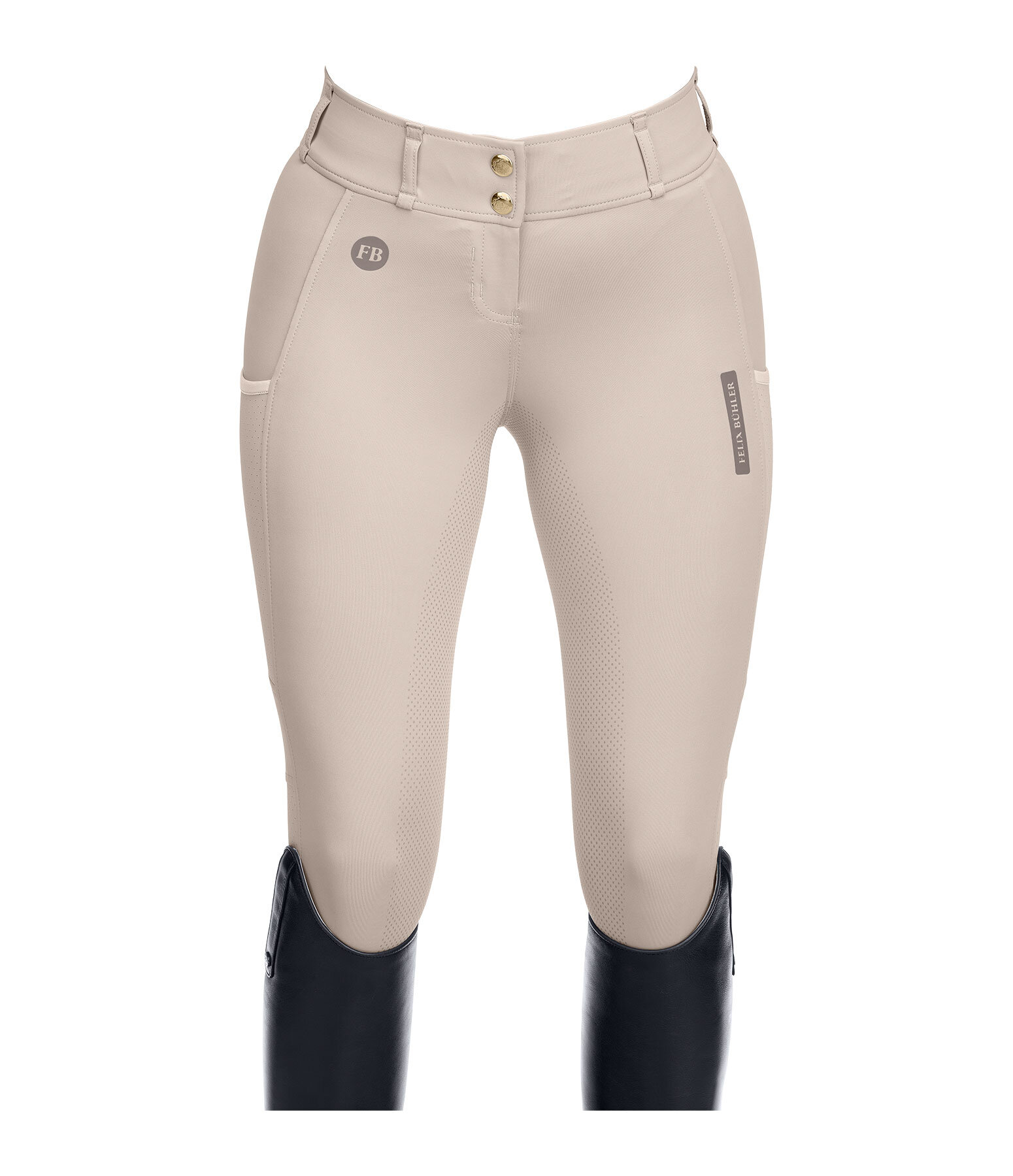 Pantalon d'équitation d'été hybride à fond intégral Grip  Samira-Mesh