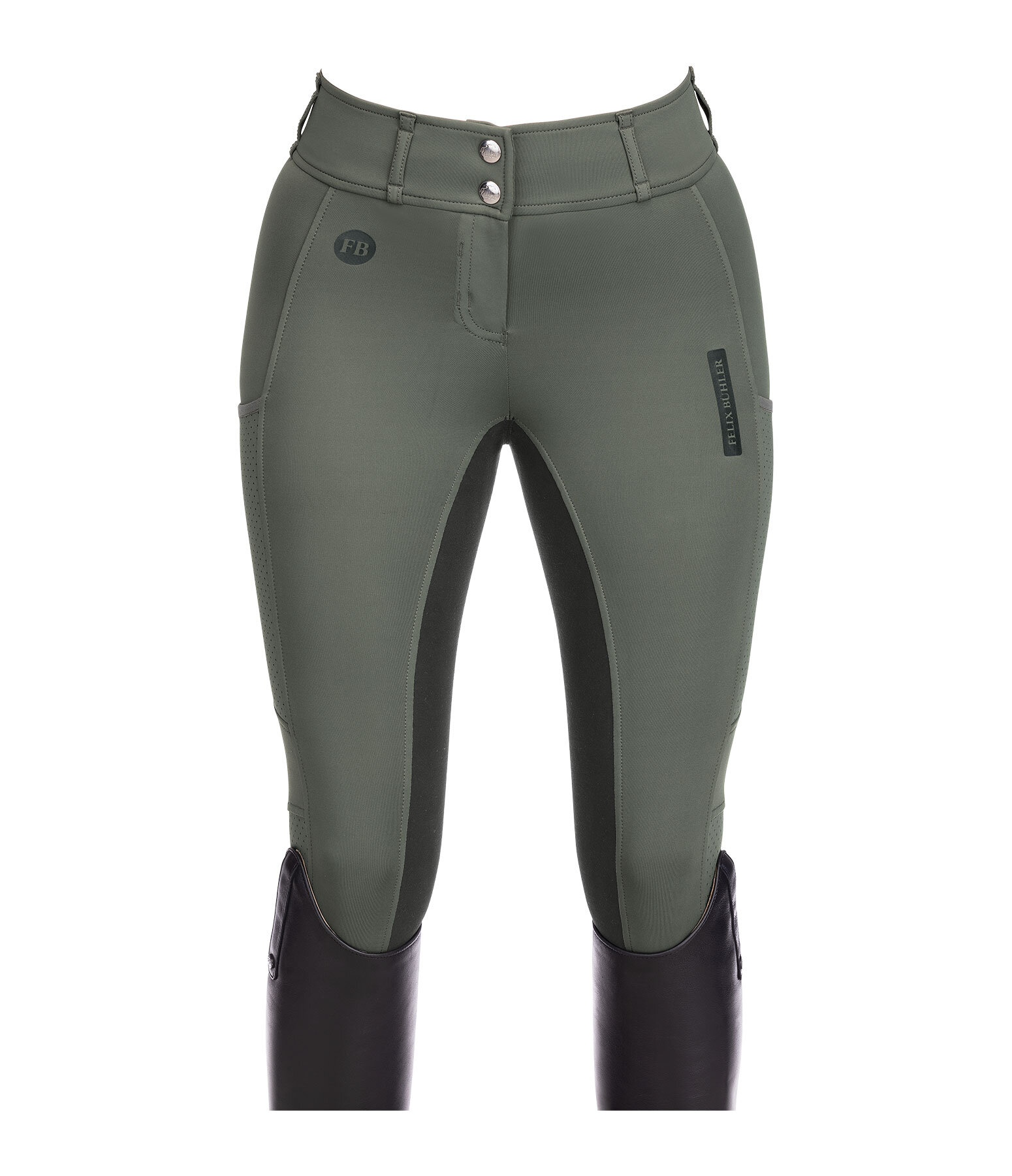 Pantalon d'équitation d'été hybride à fond intégral  Helen-Mesh