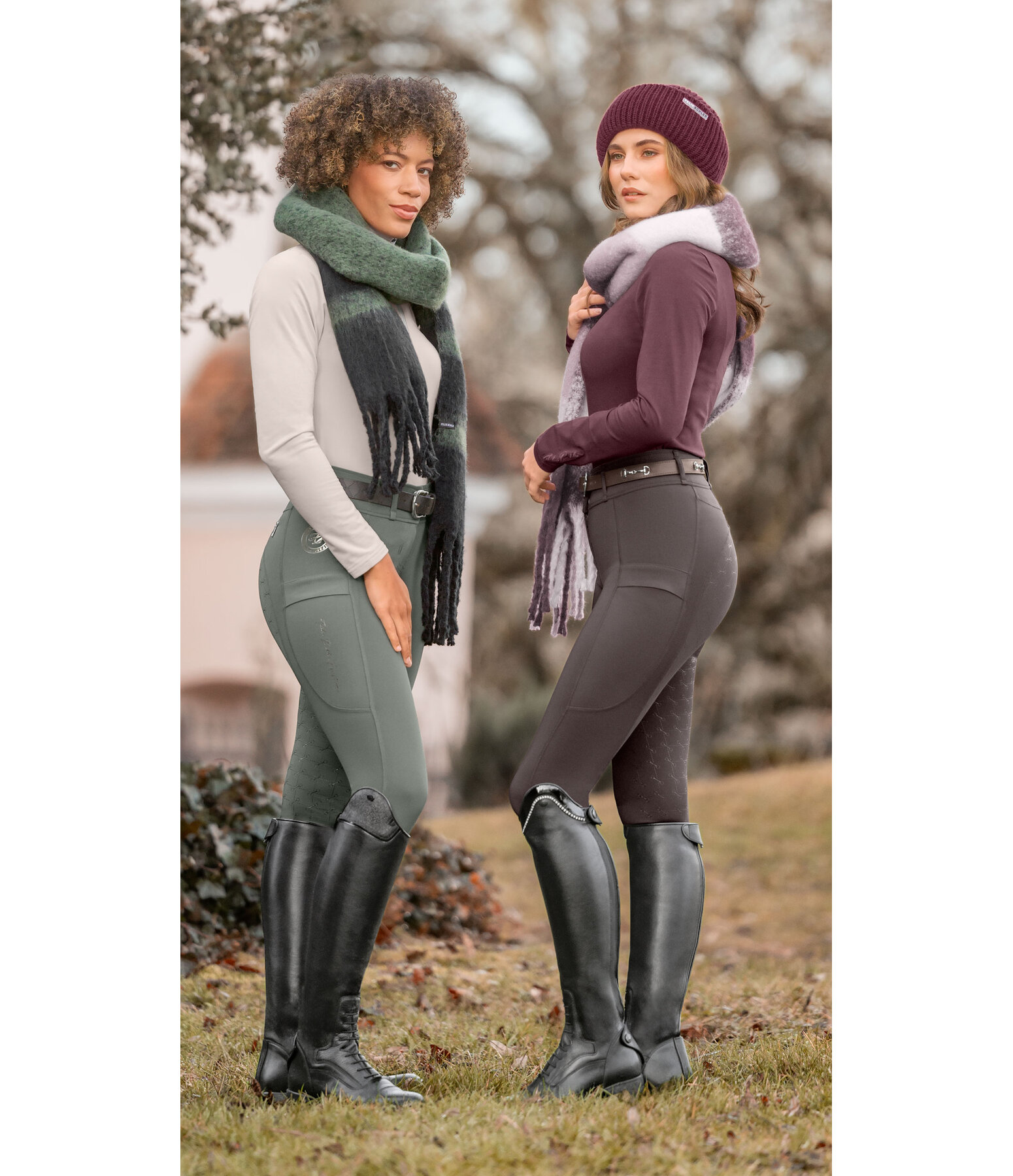 Pantalon d'�quitation hybride � fond int�gral Grip  Kathleen