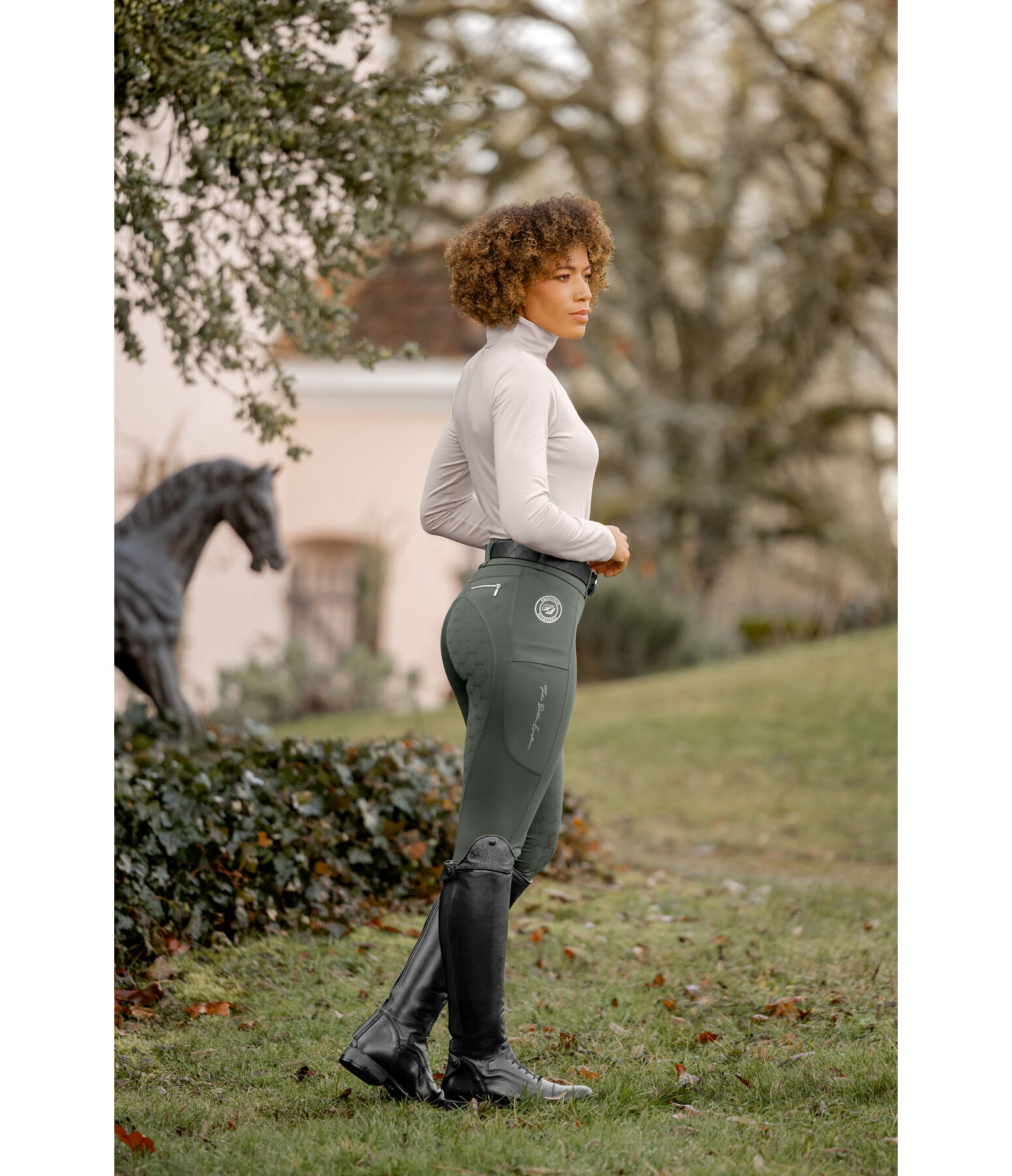 Pantalon d'�quitation hybride � fond int�gral Grip  Kathleen
