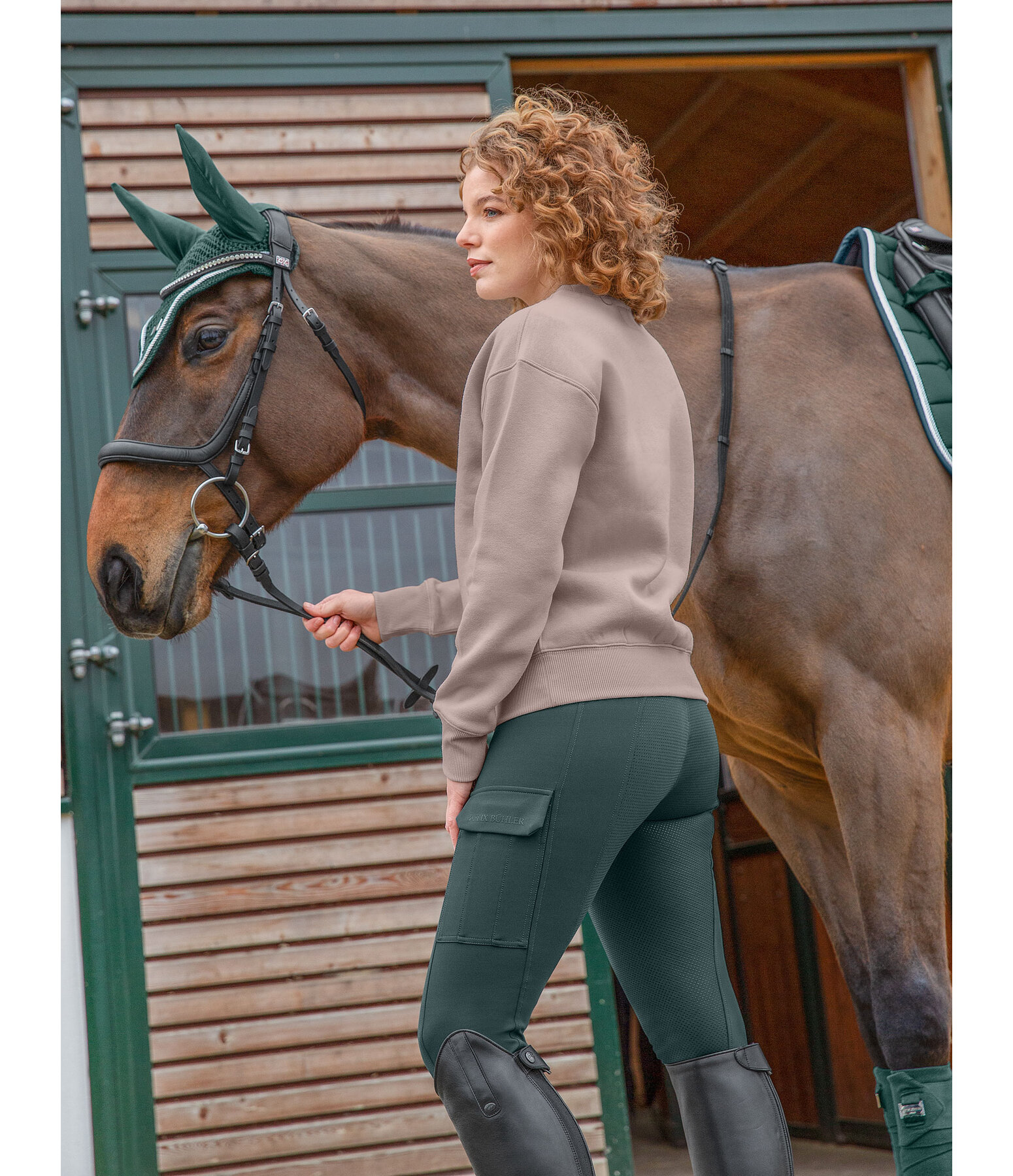 Legging d'quitation thermique  fond intgral grip  Amber