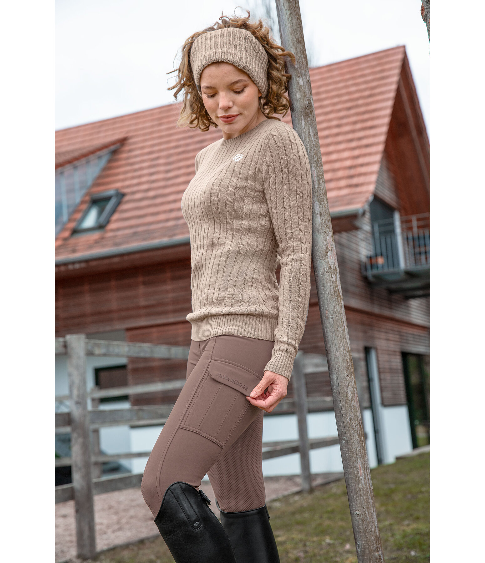 Legging d'quitation thermique  fond intgral grip  Amber