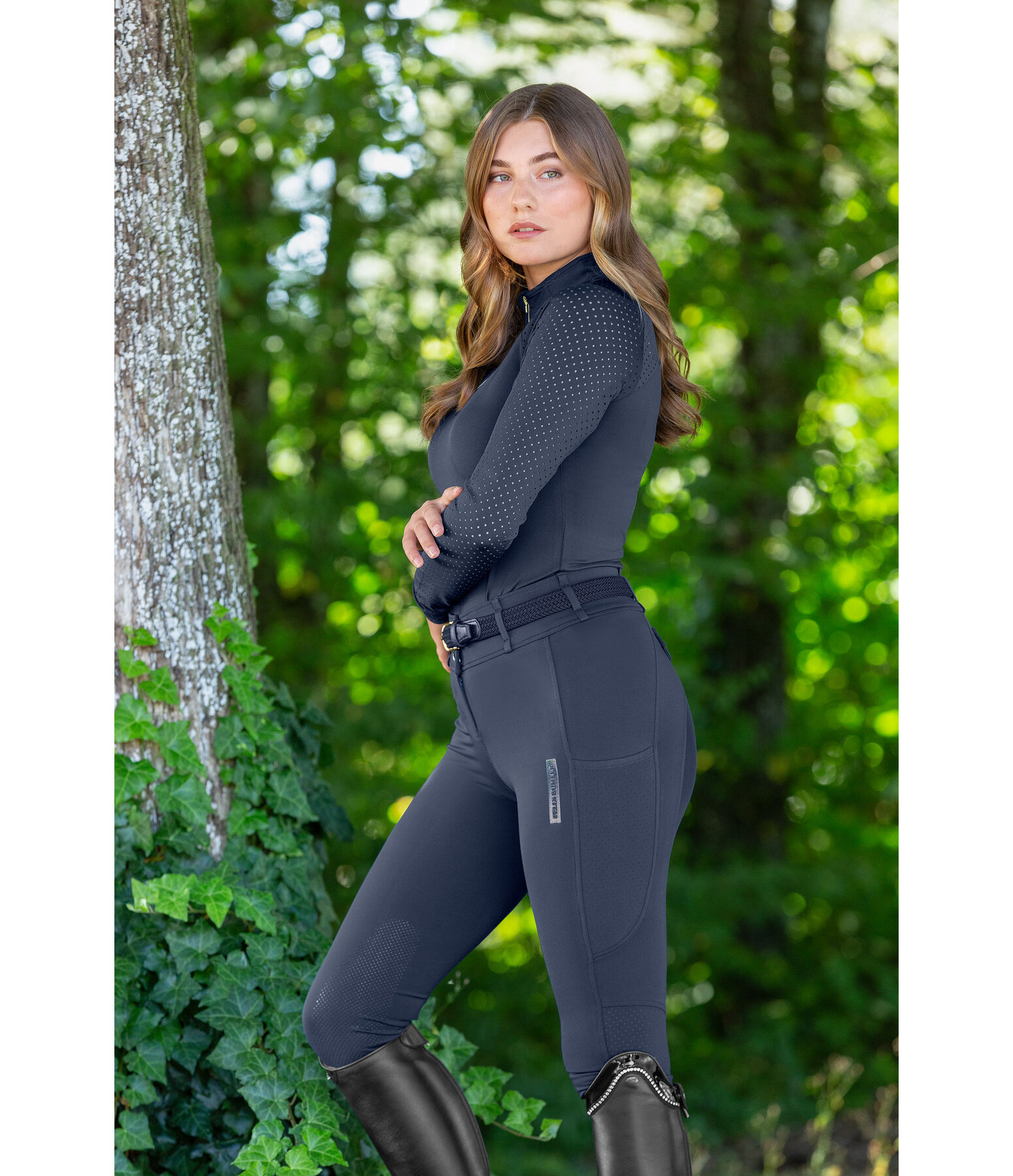 Legging d'équitation grip à basanes  Romy