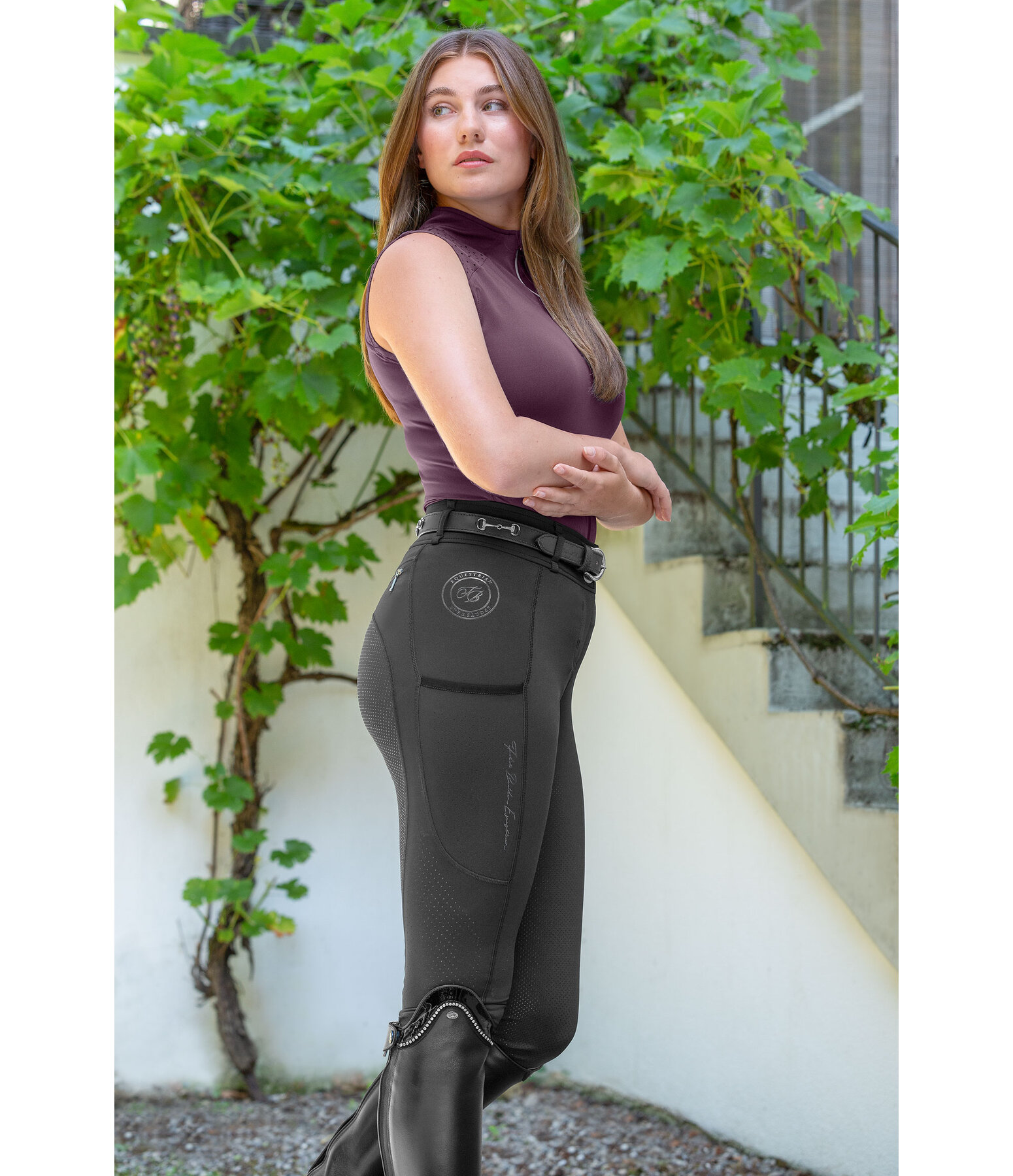 Pantalon d'quitation hybride en mesh grip  Aimee
