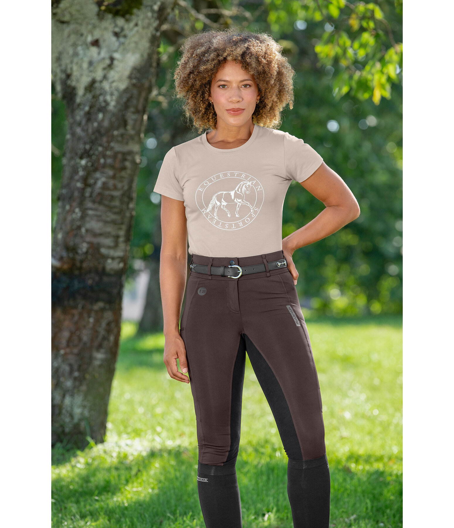 Pantalon d'�quitation hybride mesh � fond int�gral  Denise CTS