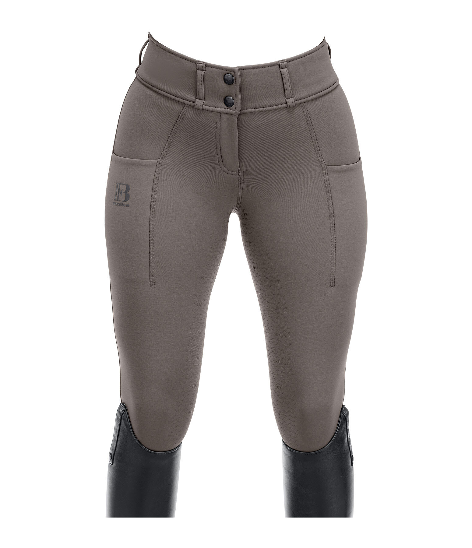 Pantalon d'�quitation thermique hybride � fond int�gral grip  Tina