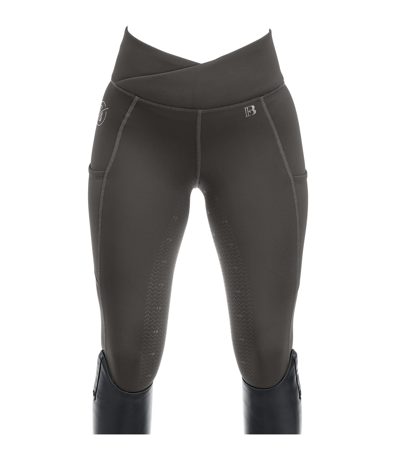 Legging d'�quitation thermique � fond int�gral grip  Emilia