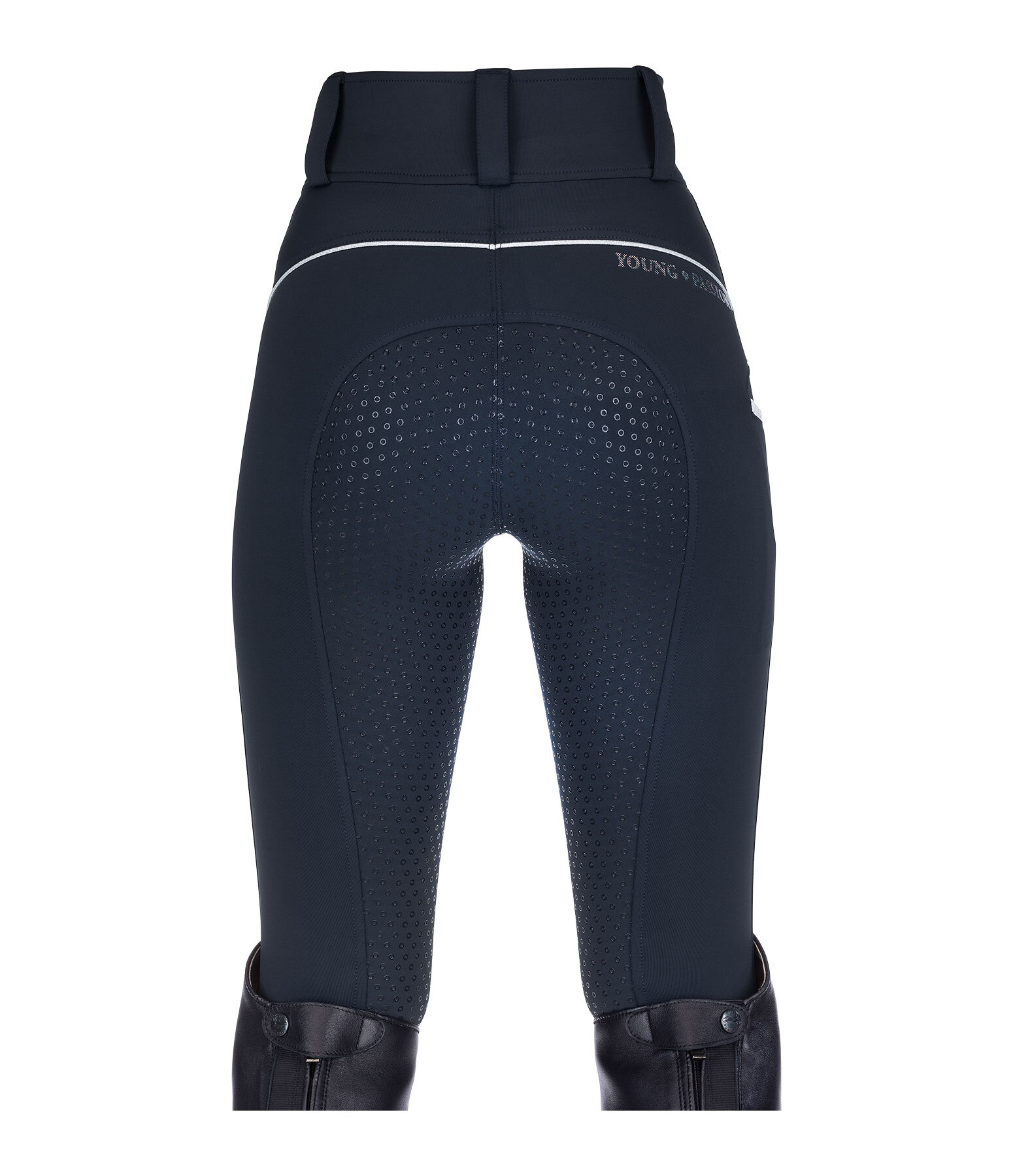Pantalon d'équitation hybride à fond intégral grip enfant  Jola