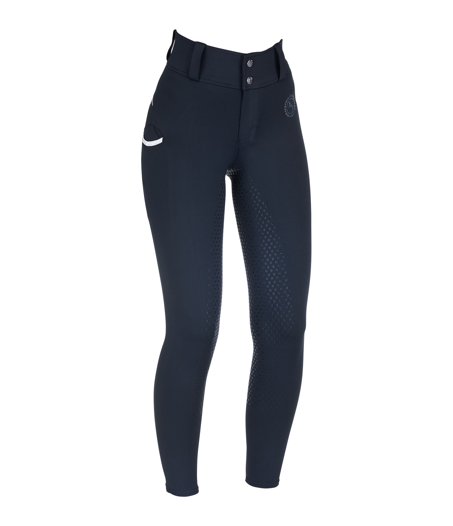 Pantalon d'équitation hybride à fond intégral grip enfant  Jola