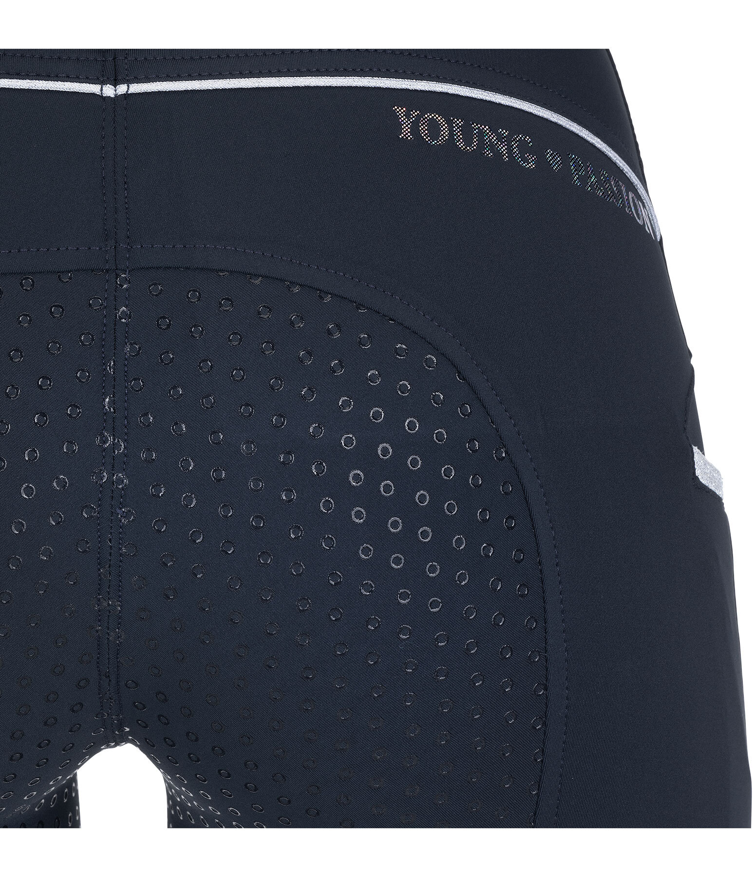 Pantalon d'équitation hybride à fond intégral grip enfant  Jola