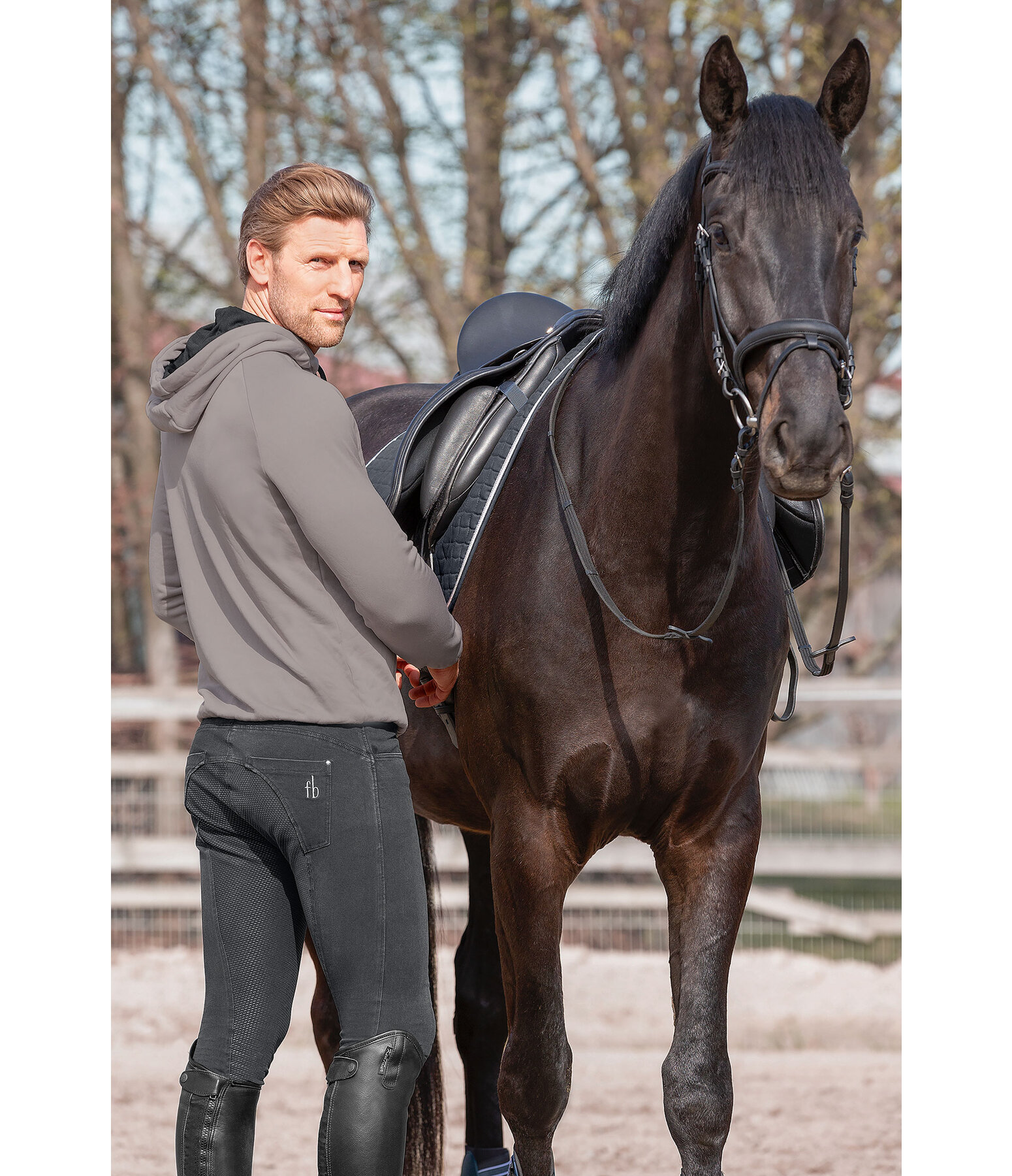 Jeans d'équitation avec fond intégral Grip pour hommes  San Francisco