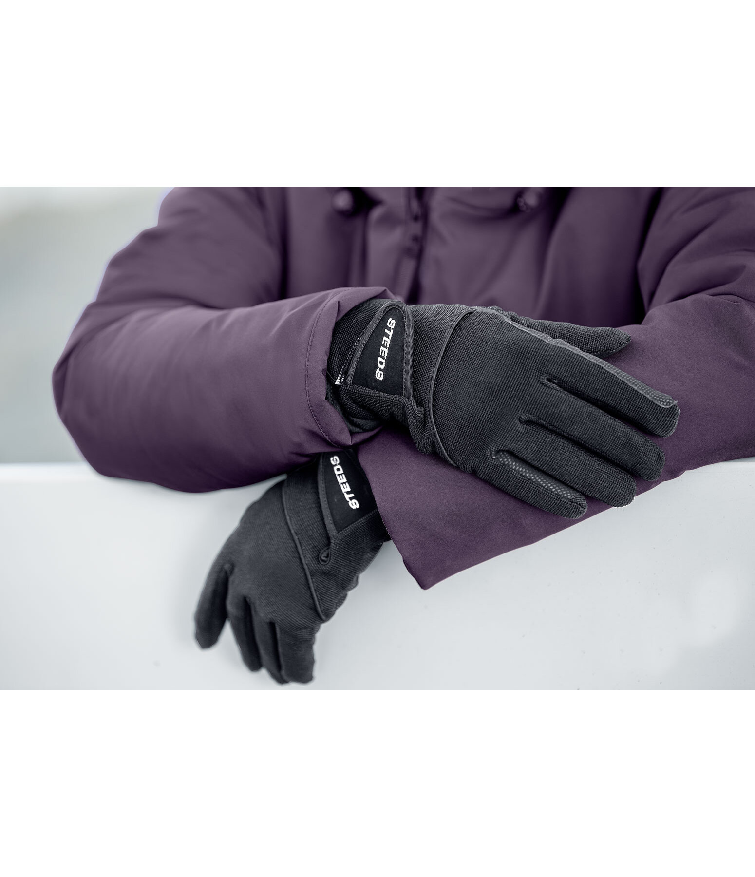 Gants d'quitation d'hiver  Ribbed