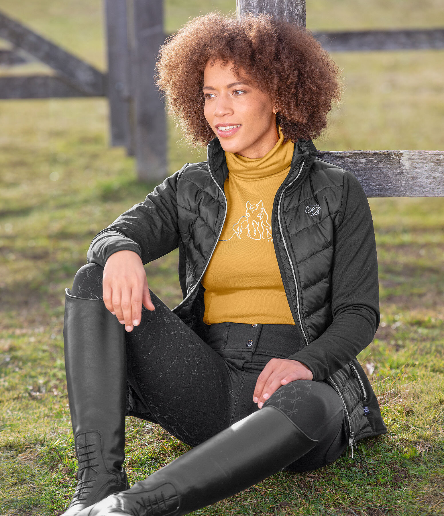 Tenue femme noir top
