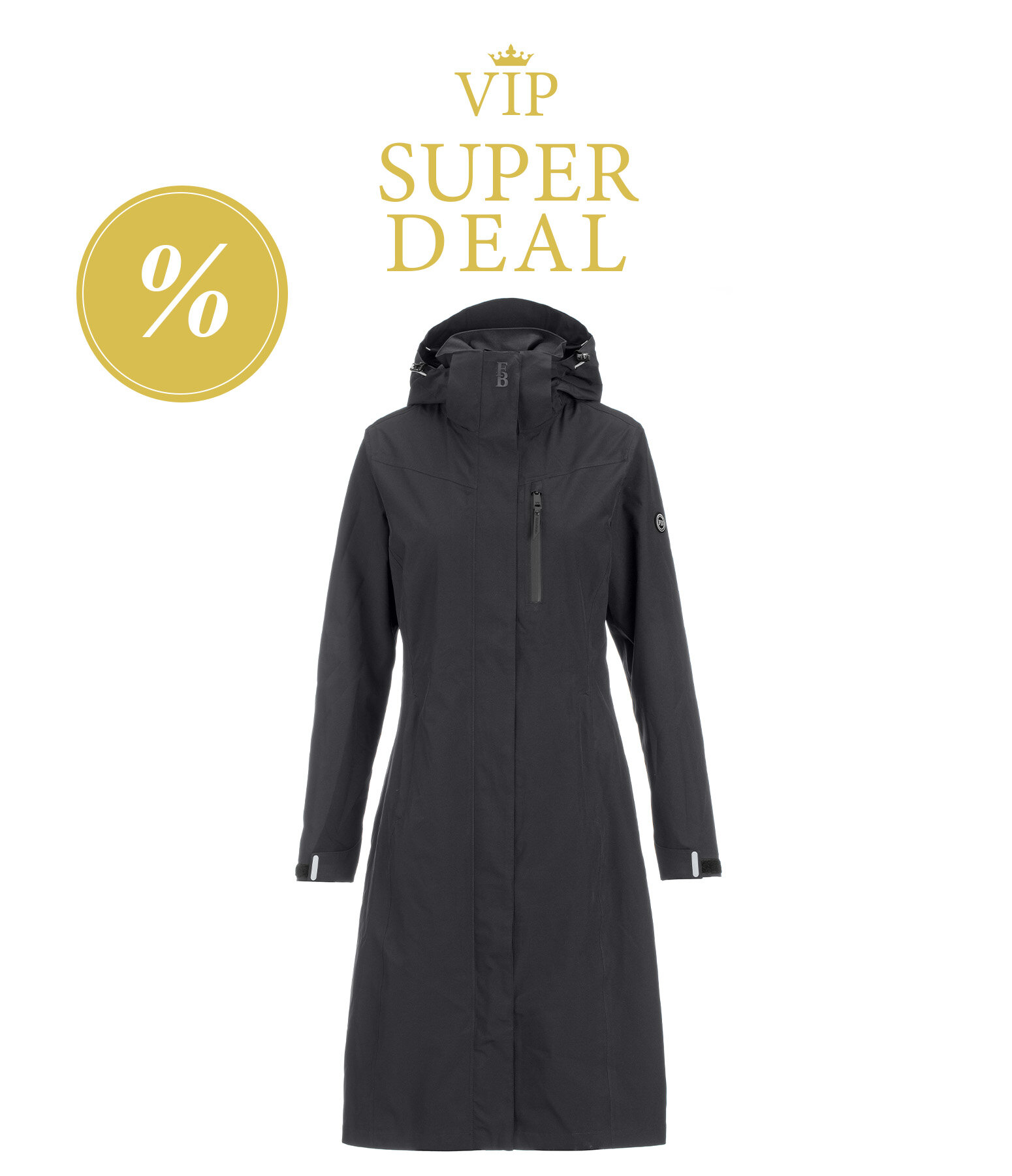 Manteau d'�quitation technique � capuche Felix B�hler Enna