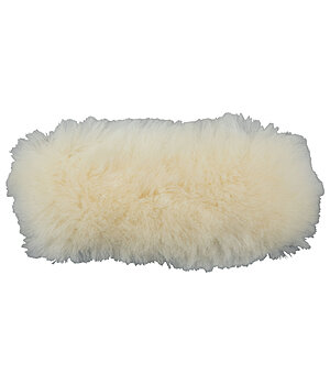 Demi-selle Gel Avec Bord En Peau De Mouton - Taille 17-17.5", Blanc, Neuf