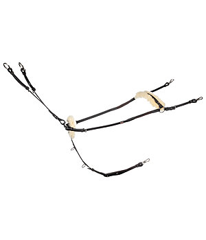 CLARIDGE HOUSE Collier de chasse lastique avec fourrure d'agneau  Quick Fit - 330000-F-DB