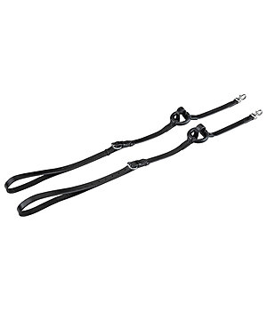 SHOWMASTER Rnes fixes en cuir  avec anneau en caoutchouc - 520116-F-S
