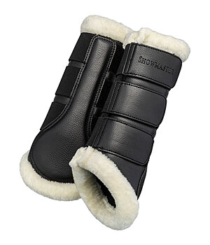 SHOWMASTER Gu�tres de dressage avec polaire Teddy  Classic (pour post�rieurs) - 530833
