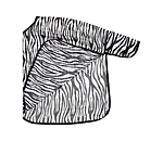 Couvre-reins anti-mouches  Zebra