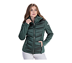 Veste d'quitation  capuche bi-matire avec Softshell  Claire