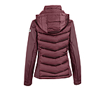 Veste d'quitation  capuche bi-matire avec Softshell  Claire