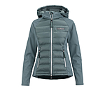 Veste bi-matire  capuche  Jolie