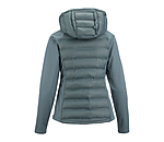 Veste bi-matire  capuche  Jolie