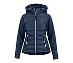 Veste bi-matire  capuche  Jolie
