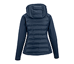Veste bi-matire  capuche  Jolie
