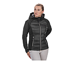 Veste bi-matire  capuche  Jolie
