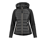 Veste bi-matire  capuche  Jolie