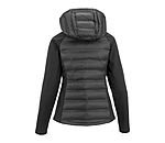 Veste bi-matire  capuche  Jolie