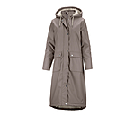 Manteau de pluie long � capuche doubl� en fourrure Teddy  Paris