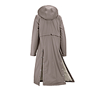 Manteau de pluie long � capuche doubl� en fourrure Teddy  Paris