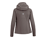 Veste bi-mati�re � capuche  Lina