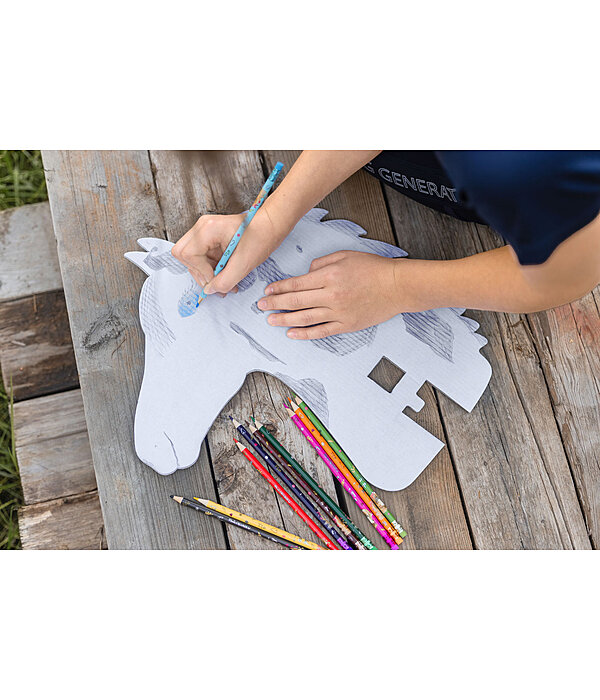 Cheval en kit  colorier