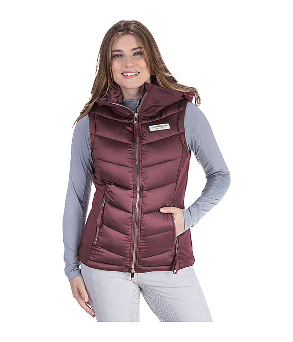 Gilet d'quitation bi-matire softshell  capuche  Katlyn