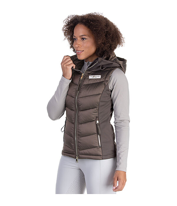 Gilet d'quitation bi-matire softshell  capuche  Katlyn