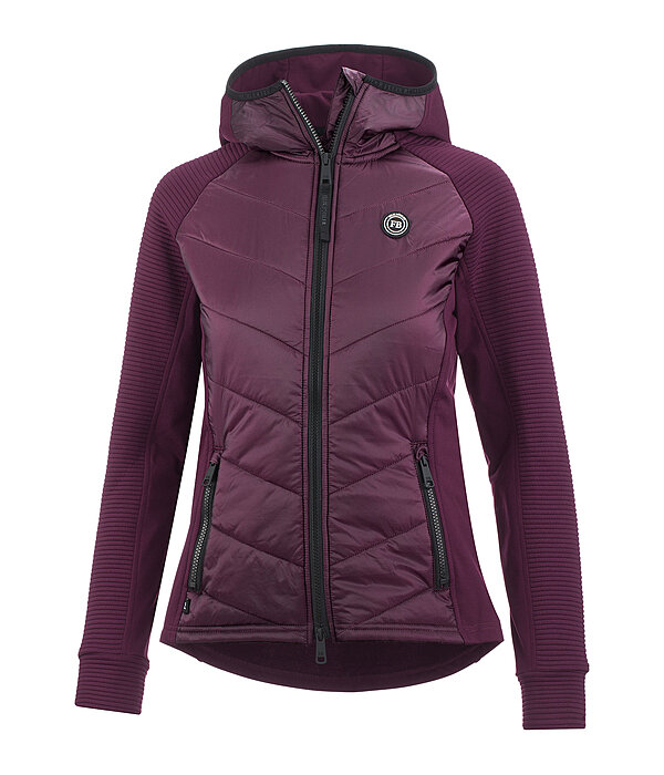 Veste stretch bi-matire  capuche  Lene