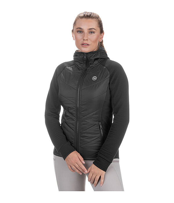 Veste stretch bi-matire  capuche  Lene