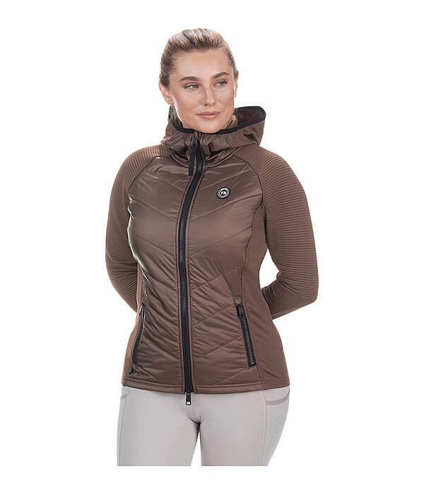 Veste stretch bi-matire  capuche  Lene