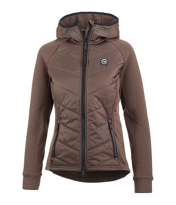 Veste stretch bi-matire  capuche  Lene